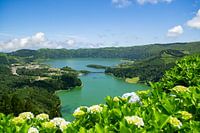 Uitzicht op de Caldeira das Sete Cidades - Azoren