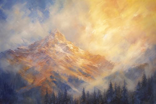 Alpine mountain landscape