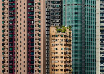 Urban jungle in Hong Kong sur Remco Piet