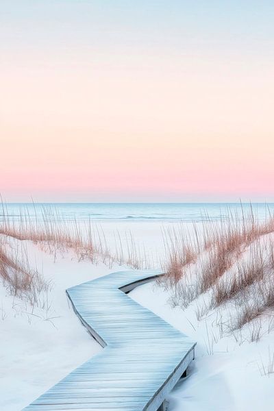 Chemin hivernal par Poster Art Shop