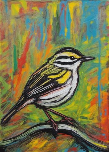 Waterrietzanger Vogel