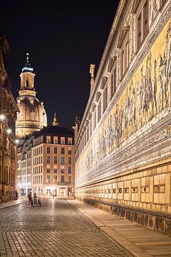 Dresden, Frauenkirche en Fürstenzug van Jenco van Zalk