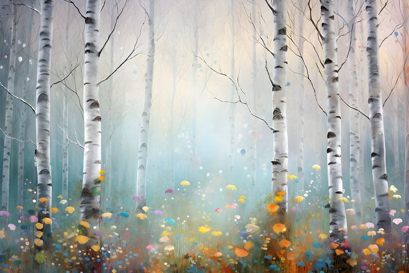 A fairytale birch forest by Heike Hultsch
