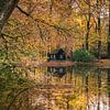 Walk in autumn near a barn in Palace Park Het Loo by Jeroen de Jongh