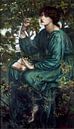 Dante Gabriel Rossetti. The Day Dream van 1000 Schilderijen thumbnail