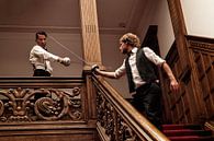 15 - Fencing Schermen in het trappenhuis van Irene Hoekstra thumbnail