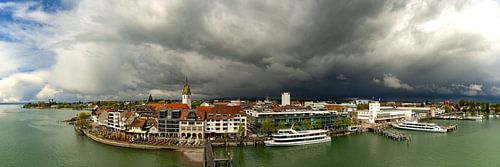 Panorama van Friedrichshafen vanaf de Moleturm