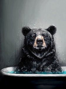 Bär beim Baden