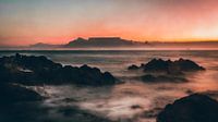 Table Mountain at sunset, Cape Town, South Africa