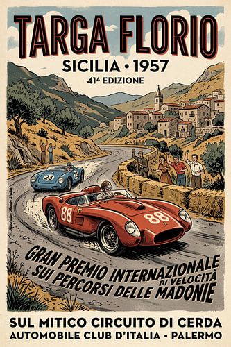 Targa Florio, Sicily 1957 by Theodor Decker