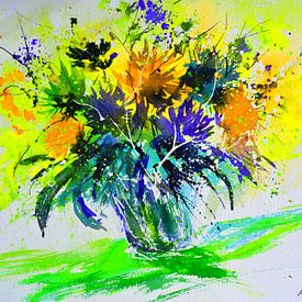 Kleurrijk stilleven van pol ledent