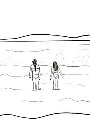 Mädchen in der Brandung von MishMash van Heukelom