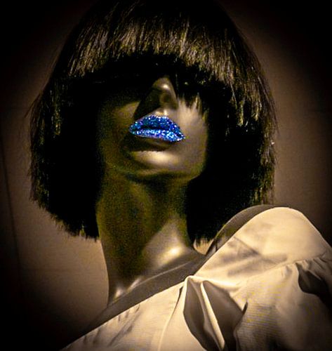 Blaue Lippen von Corina Giethoorn