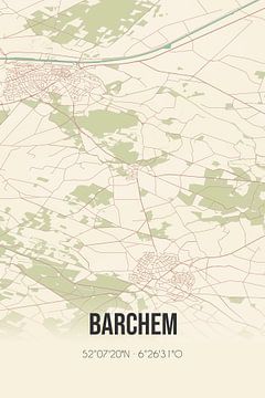 Carte ancienne de Barchem (Gueldre) sur Rezona