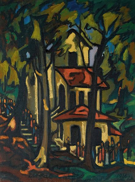 Arthur Segal - Procession, Madonna of the Fountain by Peter Balan