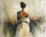 Reflecting Silhouettes in Gold van Blikvanger Schilderijen thumbnail