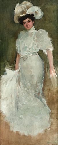 Portrait of Julia Fons, Ramon Casas i Carbó