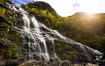 Steall Waterfall van Steffon Reid