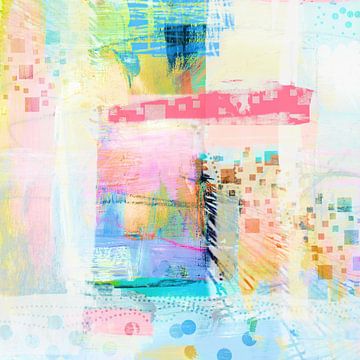 accents abstraits en couleurs néon sur Claudia Gründler