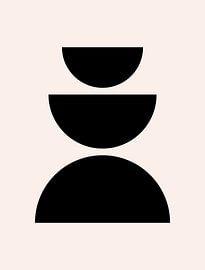 Cirkels. Retro jaren 20 vintage geometrische vorm Nr. 10 van Dina Dankers