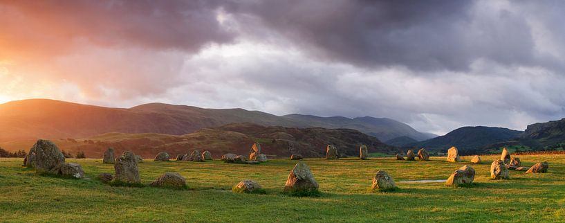 Castlerigg Stone Circle, Lake District, Engeland van Markus Lange