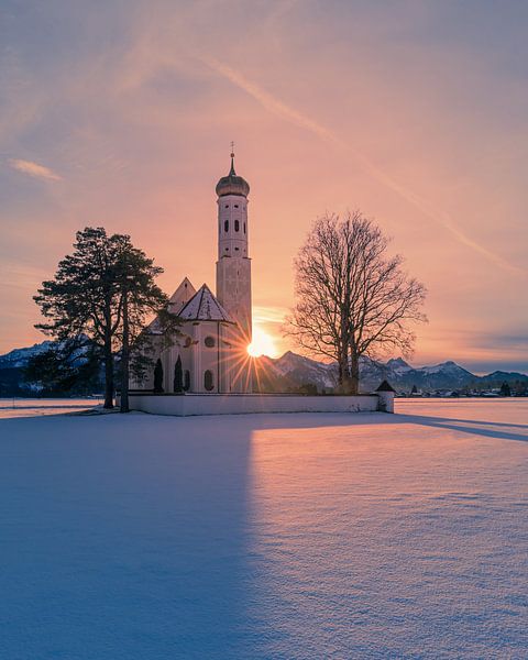 St. Coloman kerk, Schwangau, Beieren, Duitsland van Henk Meijer Photography