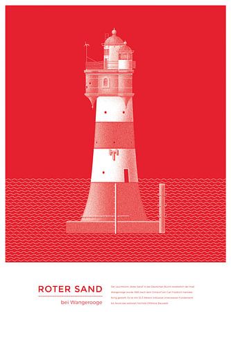 Rood zand bij Wangerooge