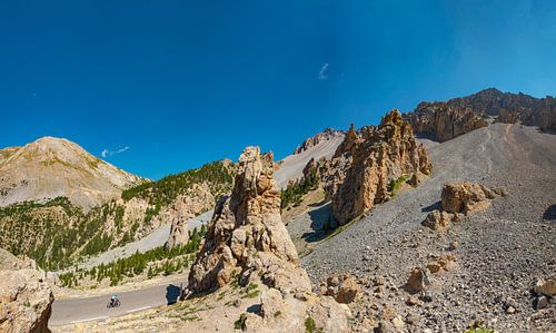 Rotsformaties van de  Col d'Izoard,  Casse Deserte, Cervières, Hautes Alpes, Frankrijk