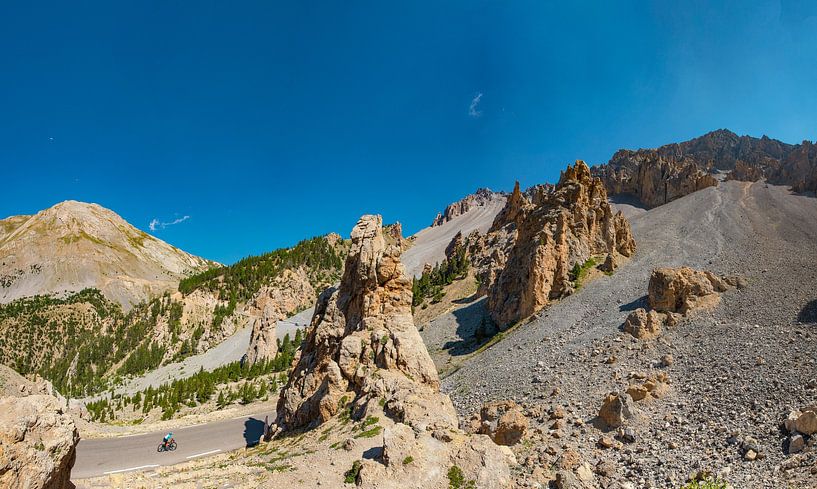 Felsformationen des Col d'Izoard, Casse Deserte , Cervières, Hautes Alpes, Frankreich von Rene van der Meer