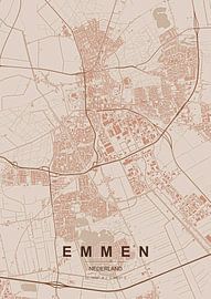 Map of Emmen by Stef van Campen