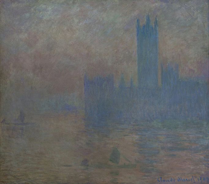 Londens parlement, Claude Monet van Meesterlijcke Meesters