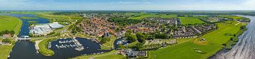 Vollenhove luchtfoto tijdens de zomer in Nederland van Sjoerd van der Wal