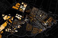 Kaart van Uithoorn abstract von Maps Are Art Miniaturansicht