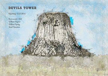 Devils Tower, Wyoming, USA by Theodor Decker