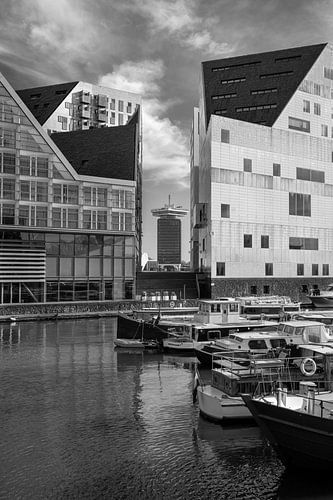 Paleis van Justitie en ADAM toren in Amsterdam