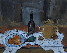 Still Life Against a Weathered Wall by Kjeld Olsen