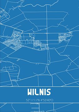 Blauwdruk | Landkaart | Wilnis (Utrecht) van Rezona