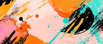 Colourful abstract composition - Dynamic by Poster Art Shop