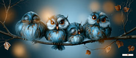Funny Little Birds by Gelissen Artworks