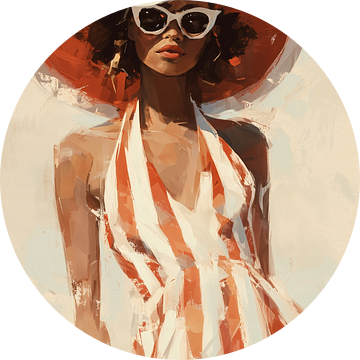 Retro Elegantie in Terracotta no.10 van Studio BB