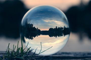 Landschap in een glazen bol