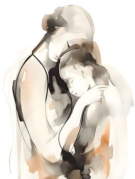 Famille : dessin de la mère et de la fille