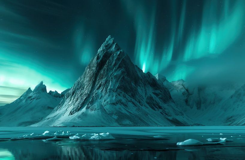 Spectaculaire nachtelijke hemel in Noorwegen van fernlichtsicht