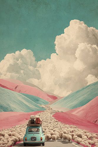 Sheep Overload – Retro Travel Parody