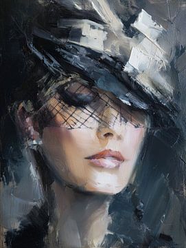 Sinnliche Dame mit Hut von Lauren Wilde