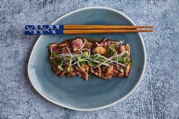 De Japanse maaltijd: Beef Tataki