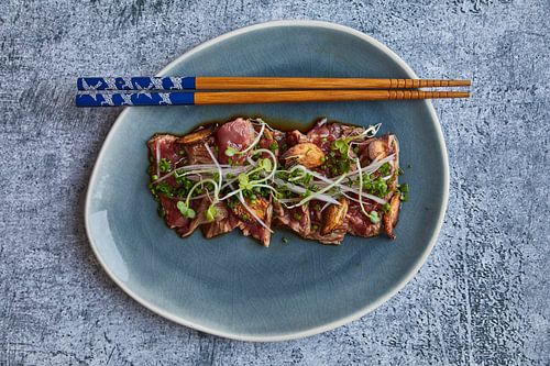 De Japanse maaltijd: Beef Tataki