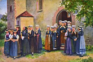 Kirchgang im Schwarzwald