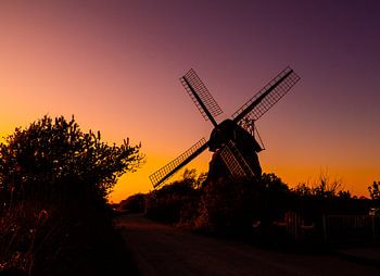 Mühle im Abendglühen