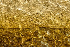 Abstraktion Wellen mit Reflektion Sonnenlicht